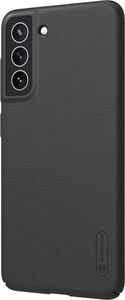 Nillkin Nillkin Super Frosted Shield wzmocnione etui pokrowiec + podstawka Samsung Galaxy S21 FE czarny 3