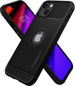 Spigen Spigen Rugged Armor etui pokrowiec do iPhone 13 pancerna obudowa czarny matowy 7