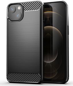 Hurtel Carbon Case elastyczne etui pokrowiec iPhone 13 mini czarny 1