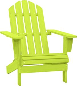 vidaXL Krzesło ogrodowe Adirondack, lite drewno jodłowe, zielone 1