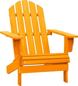 vidaXL Krzesło ogrodowe Adirondack, lite drewno jodłowe, pomarańczowe 1
