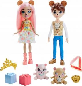 Mattel Enchantimals Królewskie Lalki Braylee & Bannon Bear Niedźwiadki 2-pak GYJ07 8