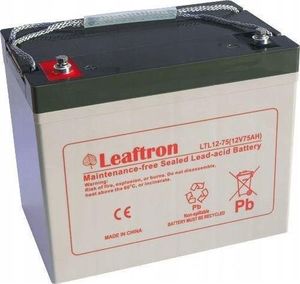 Leaftron Akumulator żelowy 12V 75Ah Long Life (10l) 1