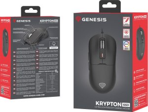 Mysz Genesis KRYPTON 660 CZARNA (NMG-2189) + Podkładka Genesis Polon 200 L (NPG-1932) GRATIS 9