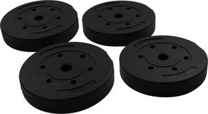 Fit Fun ZESTAW 20kg OBCIĄŻENIE BITUMICZNE KOMPOZYTOWE 4x 5kg TALEŻ 2