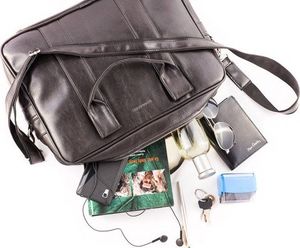 Torba Brdrene CASUAL TORBA MĘSKA NA RAMIĘ NA LAPTOP CZEKOLADOWY B01BB Nie dotyczy 11