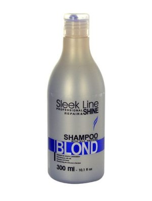 Stapiz Sleek Line Blond Shampoo Szampon z jedwabiem do włosów blond 300ml 3