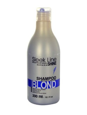 Stapiz Sleek Line Blond Shampoo Szampon z jedwabiem do włosów blond 300ml 1