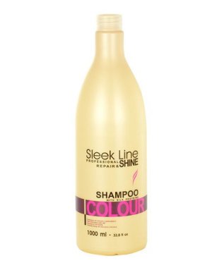 Stapiz Sleek Line Colour Shampoo Szampon z jedwabiem do włosów farbowanych 1000ml 1
