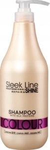 Stapiz Sleek Line Colour Shampoo Szampon z jedwabiem do włosów farbowanych 1000ml 1