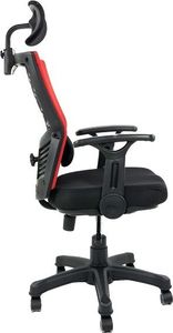 Krzesło biurowe Artnico Mesh B30 Czarno-czerwone 5