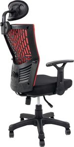 Krzesło biurowe Artnico Mesh B30 Czarno-czerwone 6