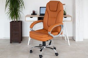 Krzesło biurowe Artnico Iris Jasnobrązowe 3