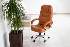 Krzesło biurowe Artnico Iris Jasnobrązowe 8