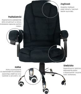 Krzesło biurowe Artnico  Velo 1.0 Czarne 4