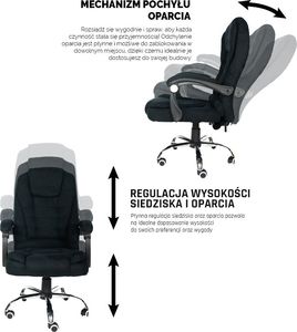 Krzesło biurowe Artnico  Velo 1.0 Czarne 6