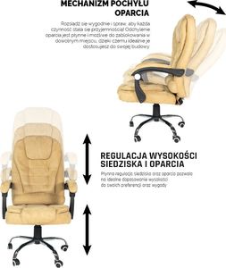 Krzesło biurowe Artnico  Velo 1.0 Jasnobrązowe 6