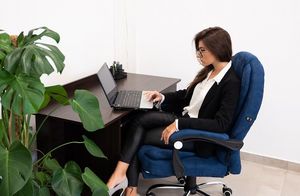 Krzesło biurowe Artnico Velo 3.0 Niebieskie 2