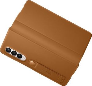 Samsung Etui Samsung Leather Flip Cover Camel do Galaxy Z FOLD 3 5G EF-FF926LAEGWW [H] 5