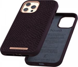 Njord by Elements Njord by Elements Etui z islandzkiej skóry łososia do iPhone 12 Pro Max purpurowe 11