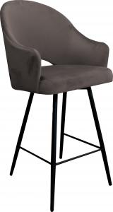 Atos Krzesło barowe Velvet czarna podstawa MG05 1