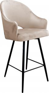 Atos Krzesło barowe Velvet czarna podstawa MG06 1