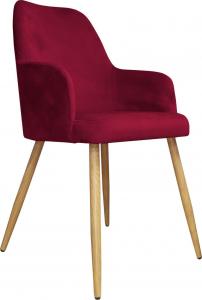 Atos Krzesło WESTA noga dąb MG31 czerwony 1