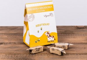 BILANS Krówki miodowe sezamowe 120g pasieka Łysoń (CU202.) - CU202. 2