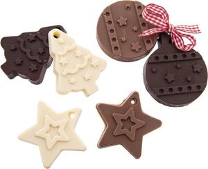 Orion Forma do pieczenia ciastek, silikonowa, świąteczna, bombki, choinka, gwiazda 6