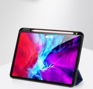 Etui na tablet Dux Ducis Dux Ducis Domo Lite składany pokrowiec etui na tablet z funkcją Smart Sleep podstawka iPad Pro 12.9 2020 / iPad Pro 12.9 2018 niebieski 11