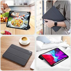 Etui na tablet Dux Ducis Dux Ducis Domo Lite składany pokrowiec etui na tablet z funkcją Smart Sleep podstawka iPad Pro 12.9 2020 / iPad Pro 12.9 2018 niebieski 14
