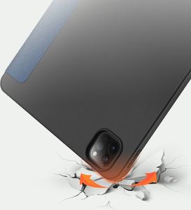 Etui na tablet Dux Ducis Dux Ducis Domo Lite składany pokrowiec etui na tablet z funkcją Smart Sleep podstawka iPad Pro 12.9 2020 / iPad Pro 12.9 2018 niebieski 9