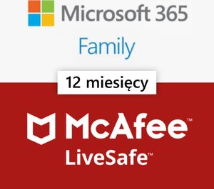 Microsoft 365 Family ML + McAfee LiveSafe 1