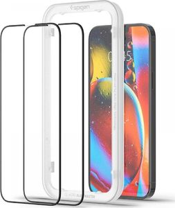 Spigen SZKŁO HARTOWANE SPIGEN ALM GLASS FC 2-PACK IPHONE 13 PRO MAX BLACK 2
