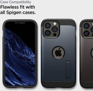 Spigen SZKŁO HARTOWANE SPIGEN ALM GLASS FC 2-PACK IPHONE 13 PRO MAX BLACK 9