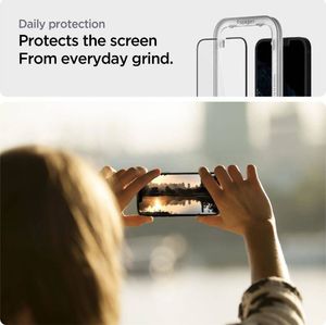 Spigen SZKŁO HARTOWANE SPIGEN ALM GLASS FC 2-PACK IPHONE 13 / 13 PRO BLACK 8