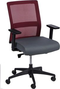 Krzesło biurowe Maduu Studio Press Szaro-czerwone 1