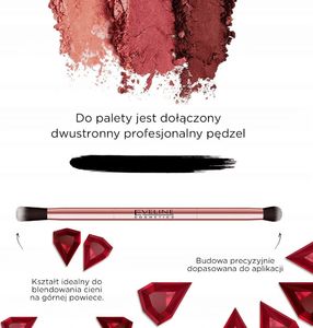 Eveline Eveline Ruby Glamour Paleta 12 cieni do powiek 12g 4