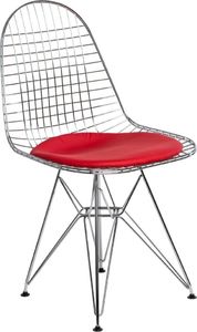 D2 Design Krzesło Net czerwona pojedyncza poduszka 1