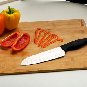 NAVA Nóż kuchenny stalowy, SANTOKU, azjatycki, japoński, do siekania, ACER, 30 cm 5