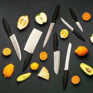 NAVA Nóż kuchenny stalowy, SANTOKU, azjatycki, japoński, do siekania, ACER, 30 cm 6