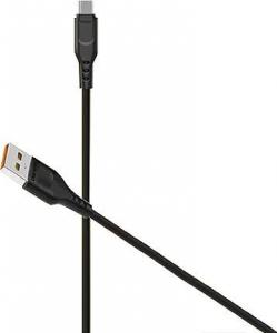 Kabel USB Denmen USB-A - microUSB 1 m Czarny (29348) 3