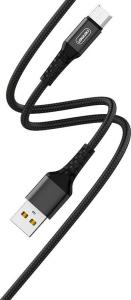 Kabel USB Denmen USB-A - microUSB 1 m Czarny (29356) 1