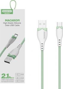 Kabel USB Somostel USB-A - USB-C 1.2 m Zielony (28262) 1