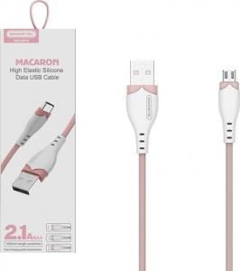 Kabel USB Somostel USB-A - microUSB 1.2 m Różowy (28254) 1