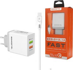Ładowarka Somostel 1x USB-A 1x USB-C 3 A (28068) 2