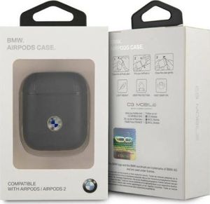 BMW Etui ochronne Geniune Leather do AirPods 1/2 czarne 3