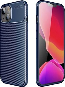 Etui IPHONE 13 MINI Pancerne Shockproof Carbon Fiber granatowe 1