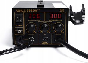 Techrebal STACJA 3W1 YIHUA 968DA++ UCHWYT HOTAIR PCB GROTY 4