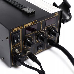 Techrebal STACJA 3W1 YIHUA 968DA++ UCHWYT HOTAIR PCB GROTY 5